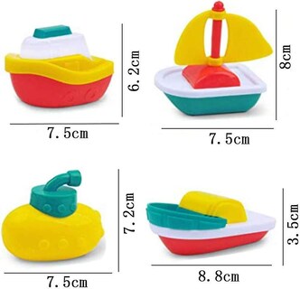 Foto 2 | Foto 2 | Venta Internacional - Juego De 4 Piezas De Bath Toy Little Boat Train