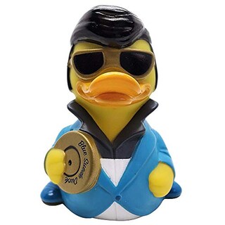 Foto 1 | Foto 1 | Juguete De Baño Celebriducks, Gamuza Azul, Pato De Goma, Elvis Presley - Venta Internacional.