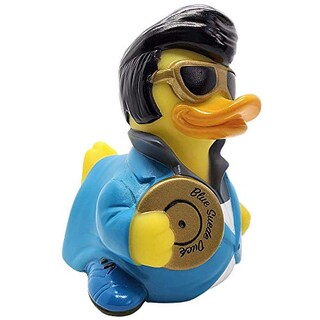 Foto 3 | Foto 3 | Juguete De Baño Celebriducks, Gamuza Azul, Pato De Goma, Elvis Presley - Venta Internacional.