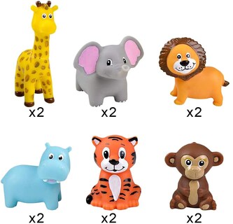Foto 4 | Foto 4 | Animales De Zoológico De Vinilo Artcreativity, Paquete De 12 - Venta Internacional.