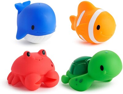 Foto 1 | Foto 1 | Munchkin Ocean Squirts Juguetes De Baño, Paquete De 4, Ocean Buddies - Venta Internacional.