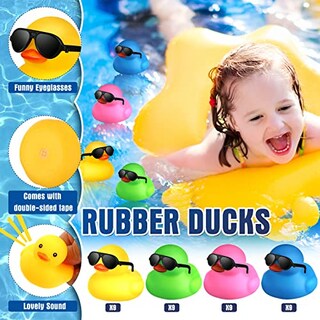 Foto 3 | Foto 3 | Rubber Ducks Chivao Con Gafas De Sol Para Fiesta De Cumpleaños En El Baño - Venta Internacional.