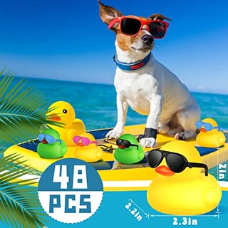 Foto 2 | Foto 2 | Juego De Juguetes Bath Duck Rubber Ducky Con Gafas De Sol, 48 Piezas Para Niños - Venta Internacional.