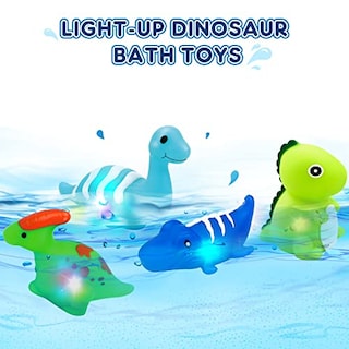 Foto 7 | Foto 7 | Juguetes De Baño Toy Life Dinosaur Light Up, 9 Unidades Para Niños Pequeños De 3 A 6 Años - Venta Internacional.