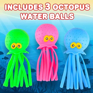 Foto 2 | Foto 2 | Pelotas De Agua Artcreativity Octopus, Juego De 3, Juguetes - Venta Internacional.