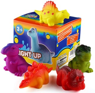Foto 5 | Foto 5 | Juguete De Baño Mapixo Con Dinosaurios Flotantes Iluminados, Paquete De 6 Unidades Para Bebé - Venta Internacional.