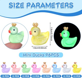 Foto 3 | Foto 3 | Mini Corona De Patos Luminosos De Resina, 96 Unidades, Para Decoración - Venta Internacional.