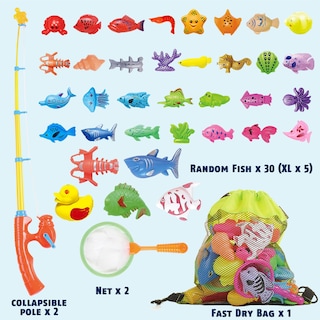 Foto 2 | Foto 2 | Juguete Magnético de Pesca para Piscina CozyBomb 35 Piezas - Venta Internacional