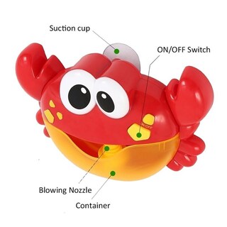 Foto 6 | Foto 6 | Juguete De Baño Para Bebés Bubble Crab Tcwhniev Lovely Electric Musical - Venta Internacional