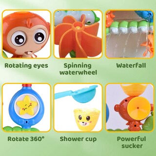 Foto 3 | Foto 3 | Set de Juguetes para Baño Monkey Water Fun - Venta Internacional