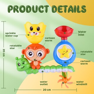 Foto 4 | Foto 4 | Set de Juguetes para Baño Monkey Water Fun - Venta Internacional