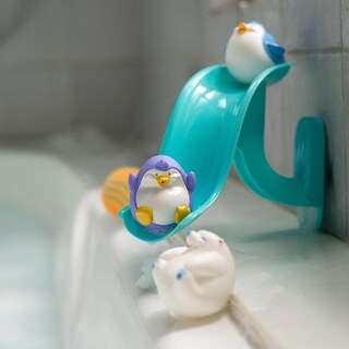 Foto 2 | Foto 2 | Set de Juguetes de Baño Nuby Penguin Slide con 4 Chorros De Baño - Venta Internacional