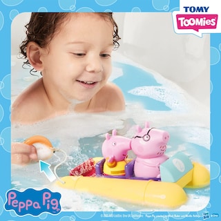 Foto 5 | Foto 5 | Set De Juguetes De Baño Tomy Peppa Pig Boat Adventure 18m+ Con 2 Barcos - Venta Internacional.