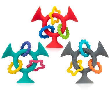 Foto 3 | Foto 3 | Juguete De Succión Nuby Silly Three Prong Interactive Aqua - Venta Internacional.