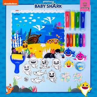 Foto 2 | Foto 2 | Baby Shark Ultimate De Bath Art Studio Con Toalla Y Crayones De Baño - Venta Internacional.