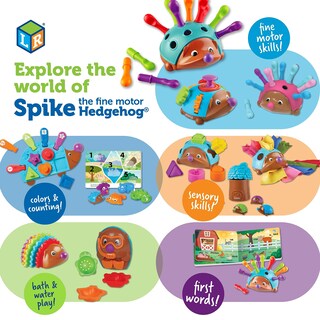 Foto 7 | Foto 7 | Recursos De Aprendizaje De Bath Toys Spike The Fine Motor Hedgehog - Venta Internacional.