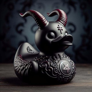 Foto 2 | Foto 2 | Juguete De Baño Rubber Duck Satan Gothic Punk Rock Coleccionable - Venta Internacional.
