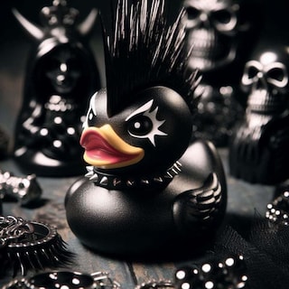 Foto 4 | Foto 4 | Juguete De Baño Rubber Duck Satan Gothic Punk Rock Coleccionable - Venta Internacional.