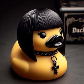 Foto 2 | Foto 2 | Juguete De Baño Coleccionable Rubber Duck Gothic Girl Para Adultos - Venta Internacional.