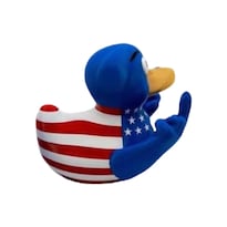 Divertido Patrón De Bandera Estadounidense Con El Dedo Medio De Un Pato De Goma Para Decoración De Coches - Venta Internacional.
