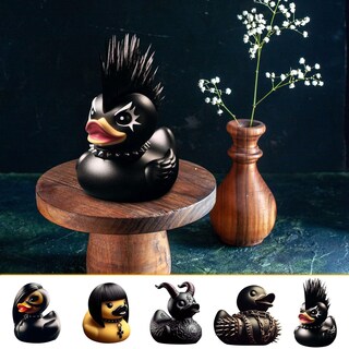 Foto 4 | Foto 4 | Juguete De Baño Coleccionable Rubber Duck Death Rock Duck Dark Small - Venta Internacional.