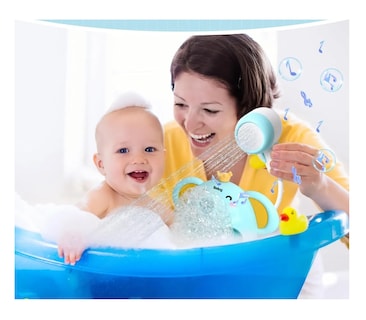 Foto 2 | Foto 2 | Juguete Y Regadera Para Baño De Bebé Con Rociador Agua Azul