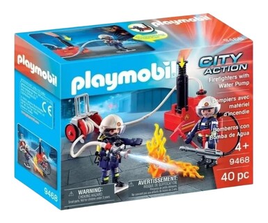 Foto 1 | Foto 1 | Equipo de Bomberos con Bomba de Agua 40 Pzs 9468 Playmobil