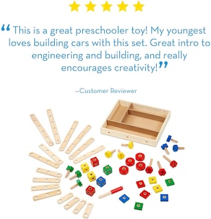 Foto 5 | Foto 5 | Venta Internacional - Set De Construcción Melissa & Doug Wooden 48 Piezas