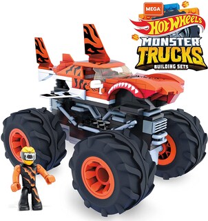 Foto 4 | Foto 4 | Venta Internacional - Set de Construcción Mega Construx Hot Wheels Tiger Shark Monster Truck