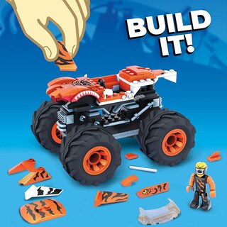 Foto 7 | Foto 7 | Venta Internacional - Set de Construcción Mega Construx Hot Wheels Tiger Shark Monster Truck