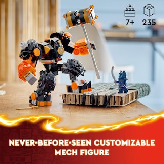 Foto 2 | Foto 2 | Venta Internacional - Figura De Acción De Juguete Lego Ninjago Cole's Elemental Earth Mech
