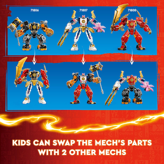 Foto 3 | Foto 3 | Venta Internacional - Figura De Acción De Juguete Lego Ninjago Cole's Elemental Earth Mech