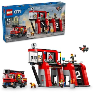Foto 1 | Foto 1 | Venta Internacional - Estación De Bomberos Lego City De Juguete Con Camión De Bomberos 60414 Para Niños Mayores De 6 Años