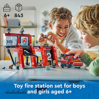 Foto 2 | Foto 2 | Venta Internacional - Estación De Bomberos Lego City De Juguete Con Camión De Bomberos 60414 Para Niños Mayores De 6 Años