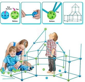 Foto 4 | Foto 4 | Venta Internacional - Kit De Construcción Construction Fort Para Niños, 85 Piezas, Ultimate Con Ge