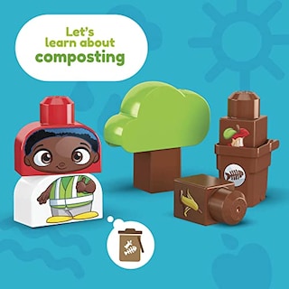 Foto 4 | Foto 4 | Venta Internacional - Juguete Verde Building Blocks Mega Bloks Fisher Price Para Niños Pequeños