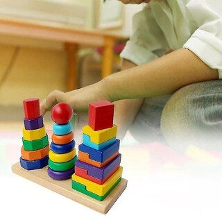 Foto 3 | Foto 3 | Venta Internacional - Set De Juguetes Educativos Building Blocks Three Pillar Rainbow