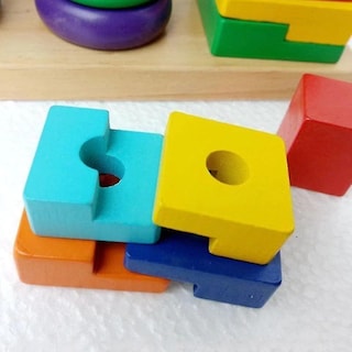 Foto 4 | Foto 4 | Venta Internacional - Set De Juguetes Educativos Building Blocks Three Pillar Rainbow