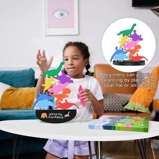 Foto 7 | Foto 7 | Venta Internacional - Juguetes De Madera Apilables Con Forma De Dinosaurio Fftroc Montessori Para Niños