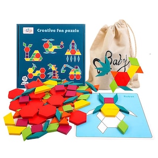 Foto 1 | Foto 1 | Venta Internacional - Puzle Tangram De Madera, 88 Piezas, Creativo, Divertido E Inteligente