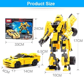 Foto 4 | Foto 4 | Building Blocks Set Robot Transformation Car 2 En 1 - Venta Internacional.