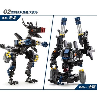 Foto 5 | Foto 5 | Building Blocks Set Robot Transformation Car 2 En 1 - Venta Internacional.