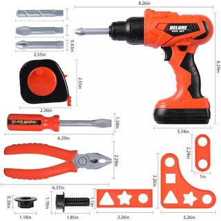Foto 3 | Foto 3 | Toy Box Tools, 35 Piezas, Con Destornillador A Batería - Venta Internacional.