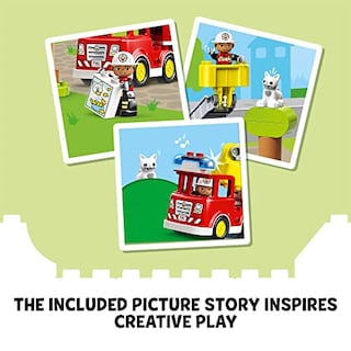 Foto 5 | Foto 5 | Juego De Juguetes Duplo Fire Truck (21 Piezas, De 2 A 5 Años) - Venta Internacional.