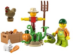 Paquete Combinado Lego City Farm: Farm Garden Y Scarecrow Po - Venta Internacional.
