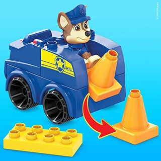Foto 4 | Foto 4 | Mega Bloks Paw Patrol Chase's Patrol Car, Construyendo Juguetes Para Niños Pequeños - Venta Internacional.