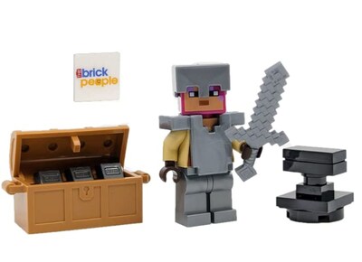 Foto 1 | Foto 1 | Lego Minecraft: Minifigura De Caballero Con Cofre Y Yunque - Venta Internacional.