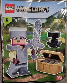Foto 2 | Foto 2 | Lego Minecraft: Minifigura De Caballero Con Cofre Y Yunque - Venta Internacional.