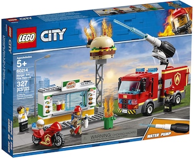 Foto 4 | Foto 4 | Kit De Construcción Lego City Burger Bar Fire Rescue 60214 (327 Piezas) - Venta Internacional.
