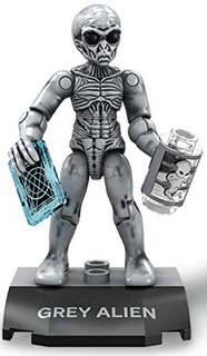 Foto 4 | Foto 4 | Figura de Acción Mega Construx Probuilder Grey Alien con Soporte - Venta Internacional